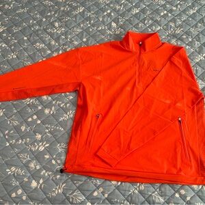 Men's Orange Half-Zip Jacket